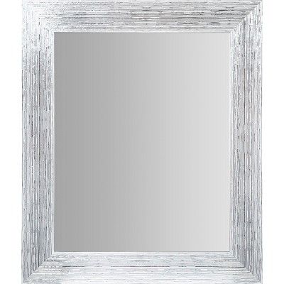 16"x20" Textured Wall or Leaner Mirror Gray- Gallery Solutions | Target