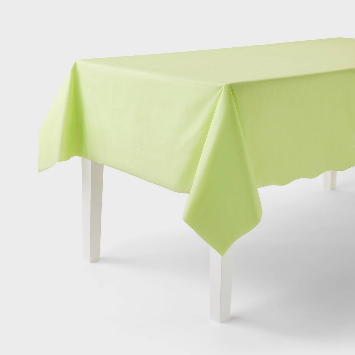 Scalloped Table Cover Pastel Green - Spritz™ | Target