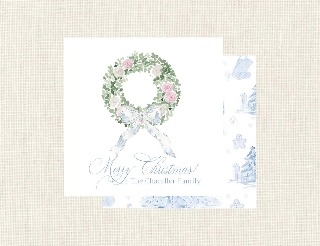Personalized Christmas Gift Tags Watercolor Custom Gift Tags - Etsy | Etsy (US)