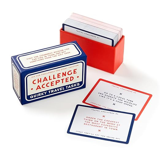 Brass Monkey - Challenge Accepted – Travel Tasks Deck of 100 Double Sided Unique Challenge Card... | Amazon (US)