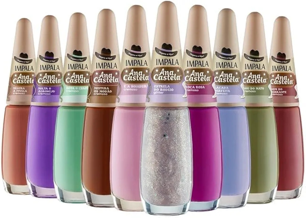 Kit 10 Esmaltes Impala Coleção Ana Castela É a Boiadeira | Amazon (BR)