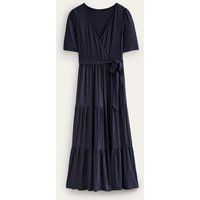Tiered Wrap Jersey Maxi Dress Blue Women Boden, Navy | Boden (UK & IE)