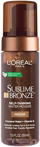 L'Oreal Paris Skincare Sublime Bronze Hydrating Self-Tanning Water Mousse, Quick-Drying, Streak-Free | Amazon (US)