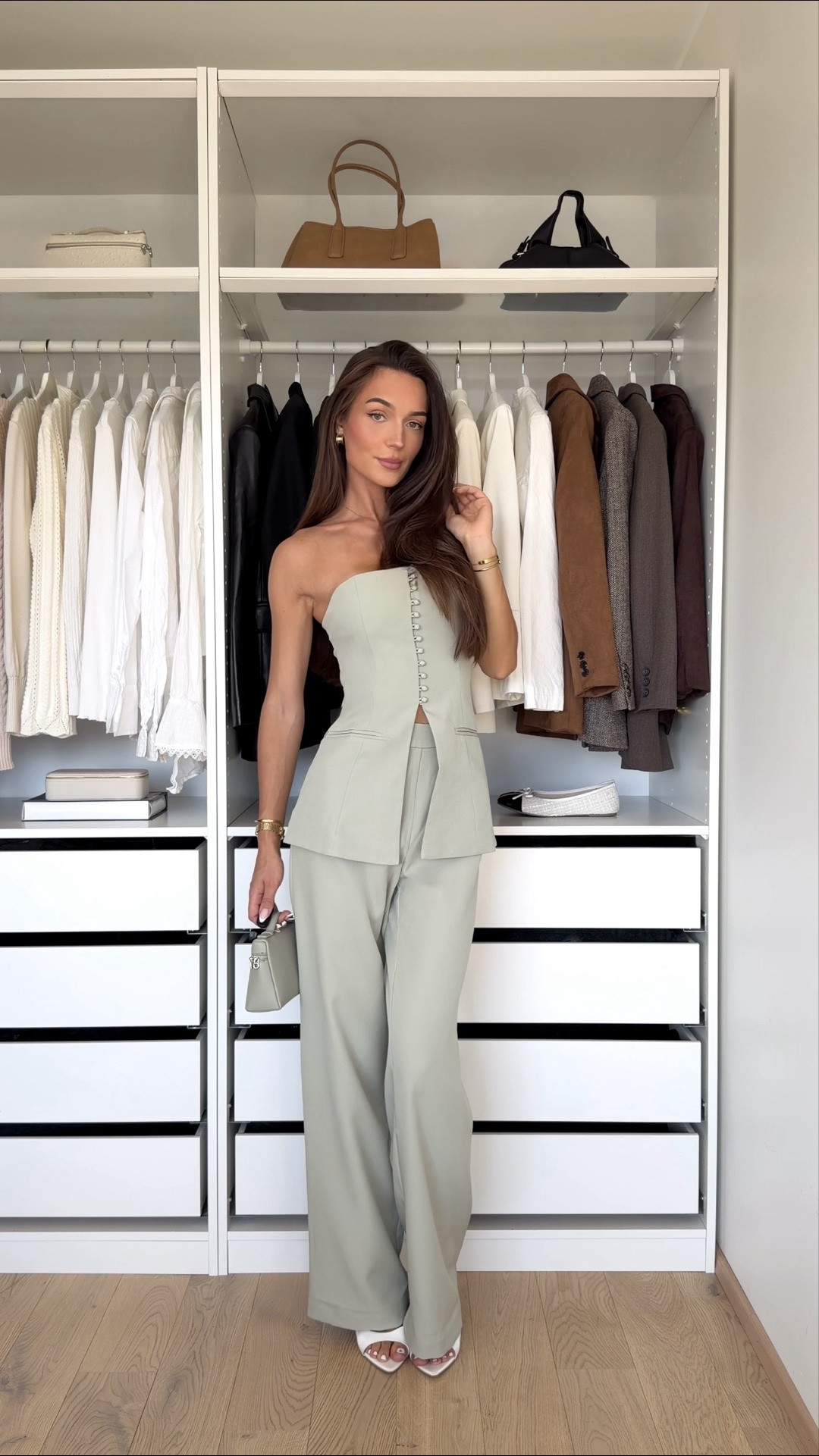 Day 3 of showing my outfits everyday for 365 days 🤍

A whole year of daily outfit inspiration starts here, follow along! 

In love with this green matching two piece set! It’s such an easy way to create a more elevated everyday look 💫

Would you wear this? 🤭
Save this for your next outfit inspo!

#grwm #outfitinspo #dailyoutfits #matchingset #elegantstyle 

green two piece set, get ready with me, outfit inspiration, fall fashion, elegant style, fall trends, outfit series, daily outfit inspo, fashion creator, minimal style, easy outfit ideas, co ord set

#LTKootd #LTKgrwm #LTKTall