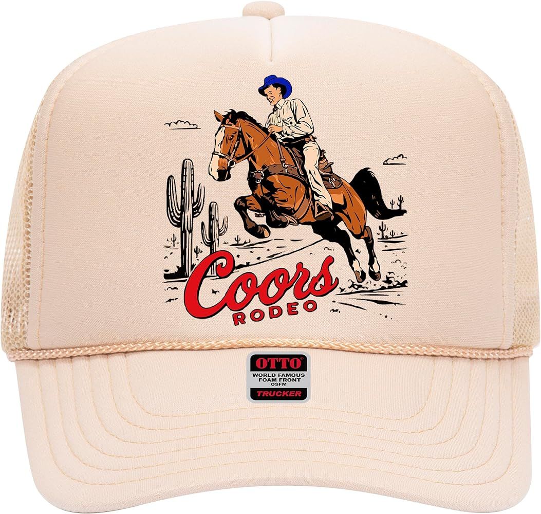 The Horseback Rodeo Trucker Hat - Premium Snapback for Men and Women - Cowboy Western Beer Countr... | Amazon (US)