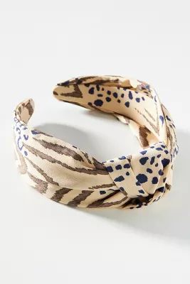Animal-Printed Knotted Headband | Anthropologie (US)