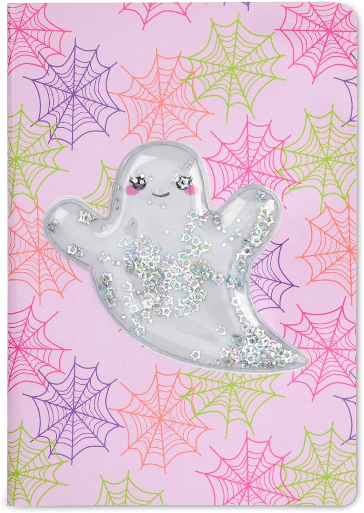 iscream Spooky Season Floating Glitter Halloween Holographic Accent Book-Bound Lined-Page 5.75" N... | Amazon (US)