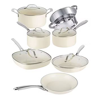 Gotham Steel Ultra Stay Cool Handles 12-pc. Aluminum Dishwasher Safe Non-Stick Cookware Set | JCPenney