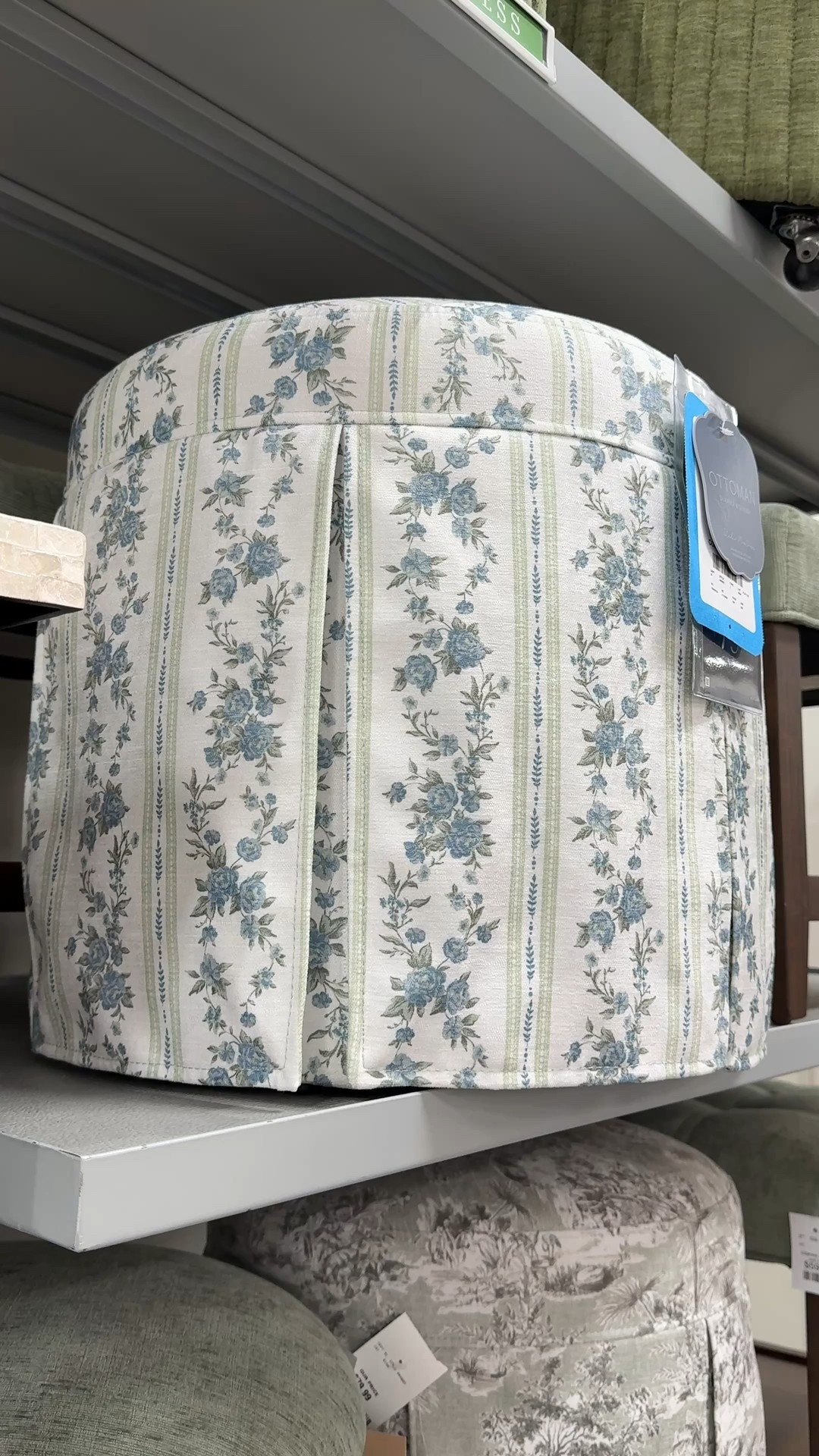 New arrival and absolutely lovely! 😍 The Juliet Romantic Stripe Skirted Ottoman features the prettiest mix of soft blue florals and green stripe detailing on a creamy base. 🤍 The tailored skirt gives it that romantic, classic feel while still feeling fresh for spring. 🩵 Beautiful styled at a vanity, tucked into a bedroom corner, or used as a charming accent stool. Linked here! 🙌🏻 #HomeAccent #Ottoman #HomeDecor

#LTKHome #LTKSaleAlert