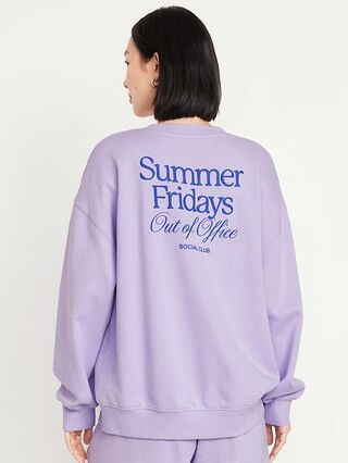 SoComfy Oversized Graphic Sweatshirt | Old Navy (US)