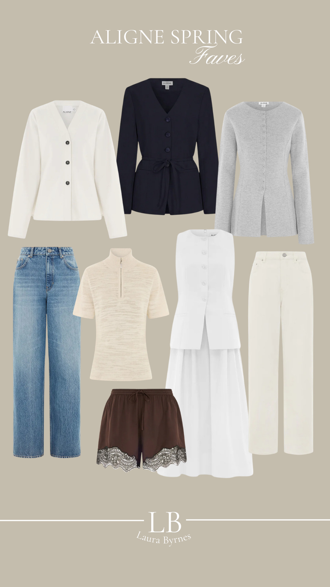 Aligne Spring Favourite Picks
Tailoring, Denim Jeans, Lace Shorts, Spring Outfit Inspo, White Denim Jeans, Knitwear 

 #LTKspring #LTKeurope #LTKjeans