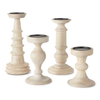 Linden Street Mango Wood Pillar Holder Collection | JCPenney