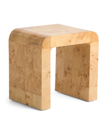 Burl Wood Okin Side Table | TJ Maxx