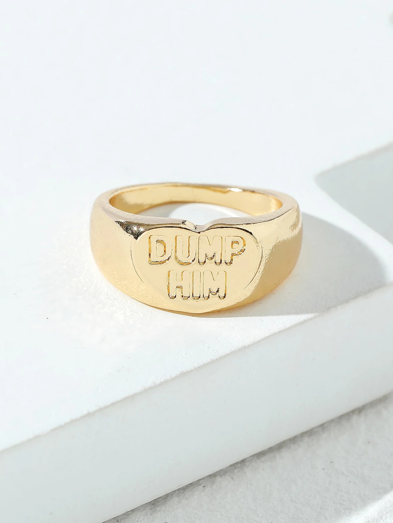 Letter Detail Ring | SHEIN