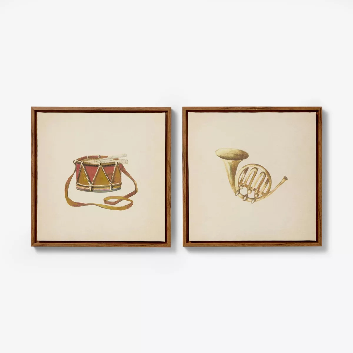 (Set of 2) 12"x12" Instruments Wall Art Set - Threshold™ designed with Studio McGee | Target