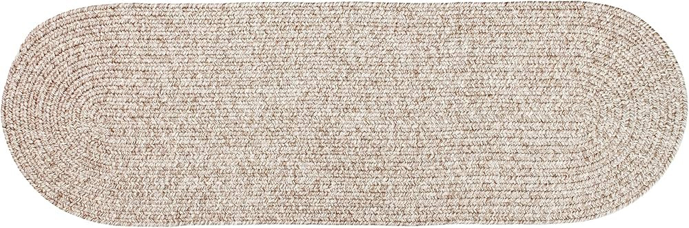Super Area Rugs Beige Woven Braided Rug Rustic Living Indoor/Outdoor Braided Rug - Soft & Reversi... | Amazon (US)