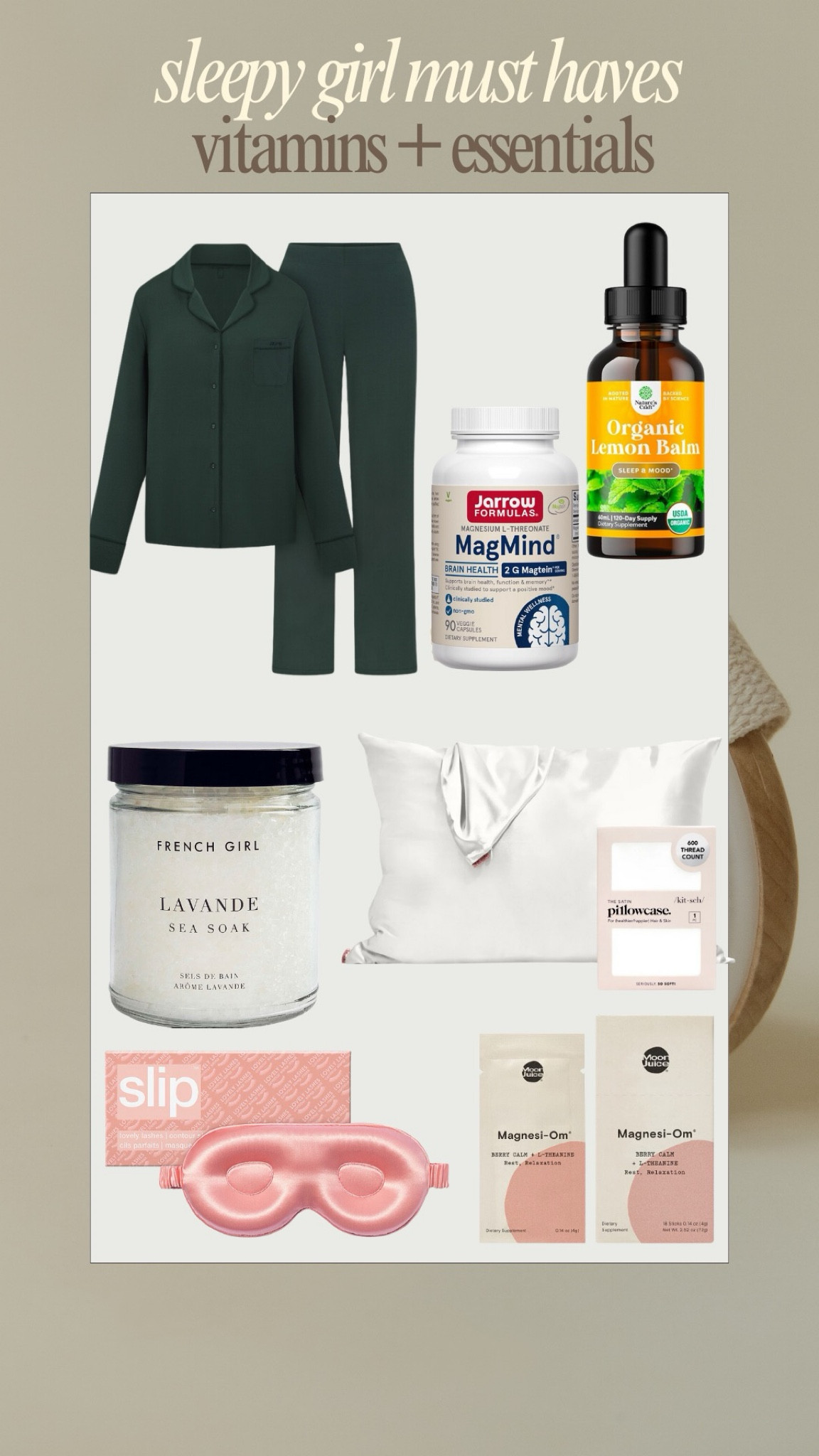 Sleep essentials 