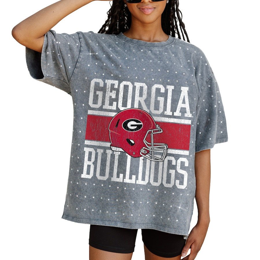 Georgia Bulldogs Gameday Couture Women's On the Ball Oversized T-Shirt - Gray | Fanatics