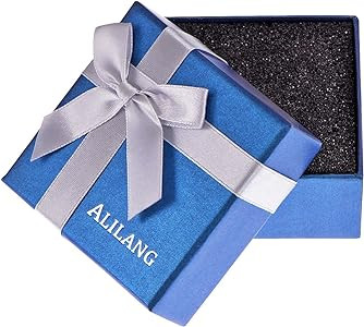 Alilang Silvery Tone Religious Cross Pendant Necklace w/Aquamarine Blue Or Clear Crystal Rhinesto... | Amazon (US)