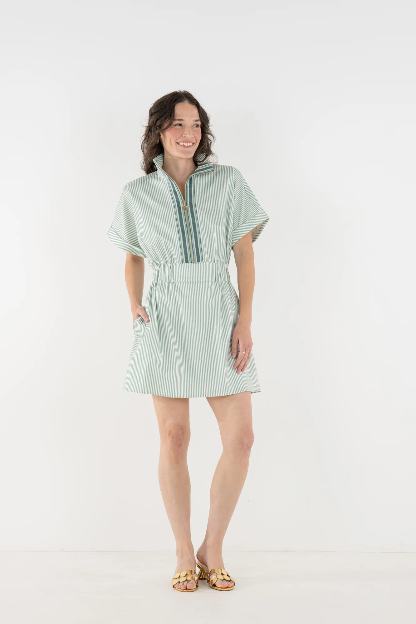 Pullover Dress in Feldspar Stripe | Emily McCarthy