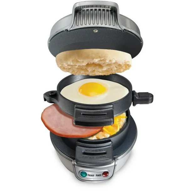 Hamilton Beach Breakfast Sandwich Maker, Silver, 25475 - Walmart.com | Walmart (US)
