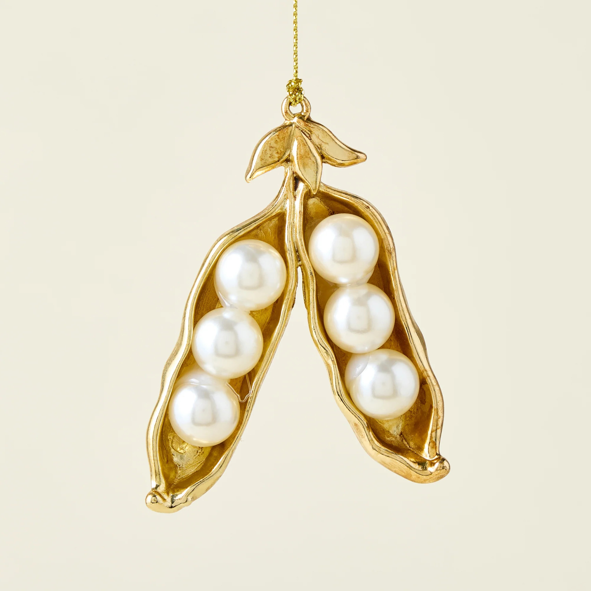 Pearl Pea Pod Ornament | Kate Marker Home