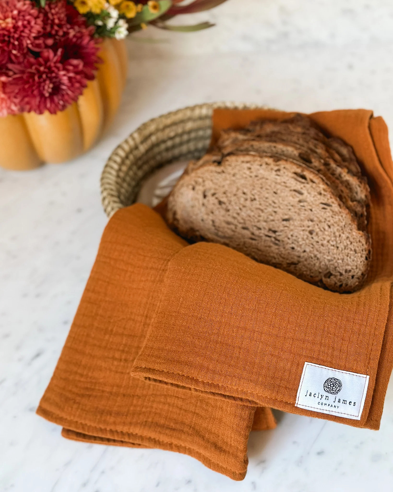 Heritage Kitchen Linens – Burnt Orange | Jaclyn James Co