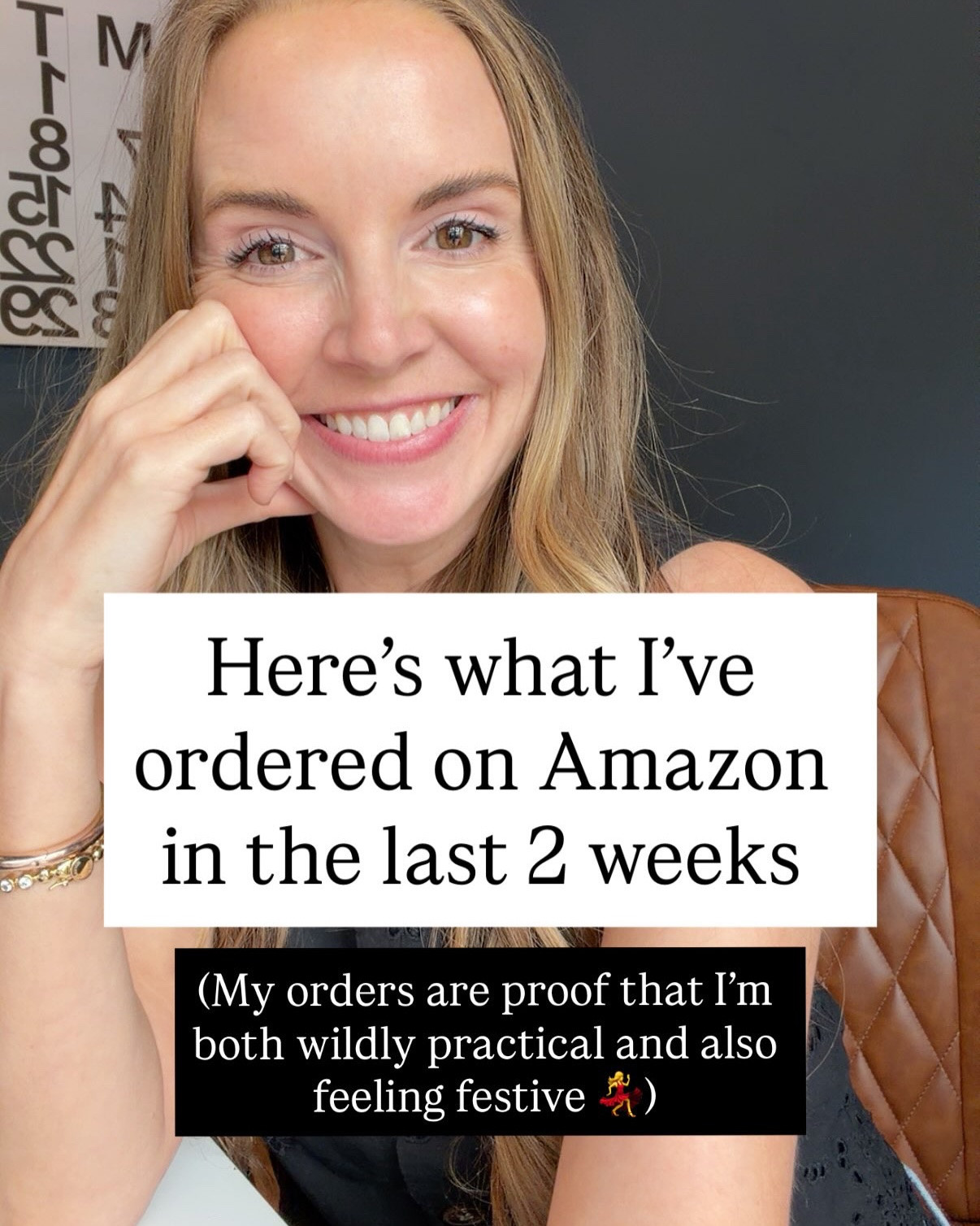 This collection of Amazon orders makes me laugh because it’s such a true peek into who I am 

Fiber gummies, books, holidays and games

Comment with LINK and I’ll send everything right to your DMs