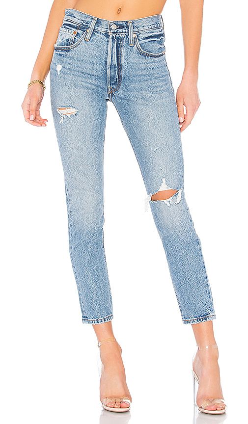 LEVI'S 501 Skinny in Blue. - size 28 (also in 24,25,26,27,29,30,31,32) | Revolve Clothing (Global)
