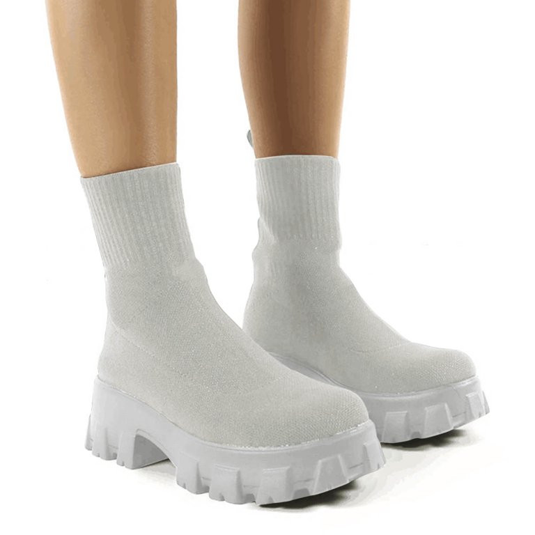 NECHOLOGY Womens Fall Boots Women's Large Size Casual Short Knitted Boots Boots Color Fall Boots ... | Walmart (US)