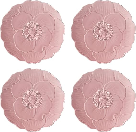 Lenox 897768 Butterfly Meadow Floral Accent Plates, Pink, Set of 4 | Amazon (US)