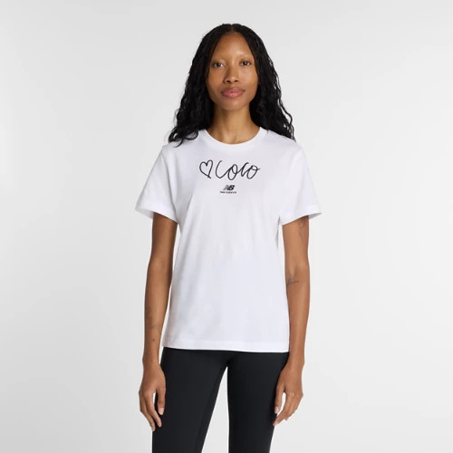 New Balance Women's Love Coco Gauff T-Shirt - White (Size 2XL) | New Balance Athletics, Inc.