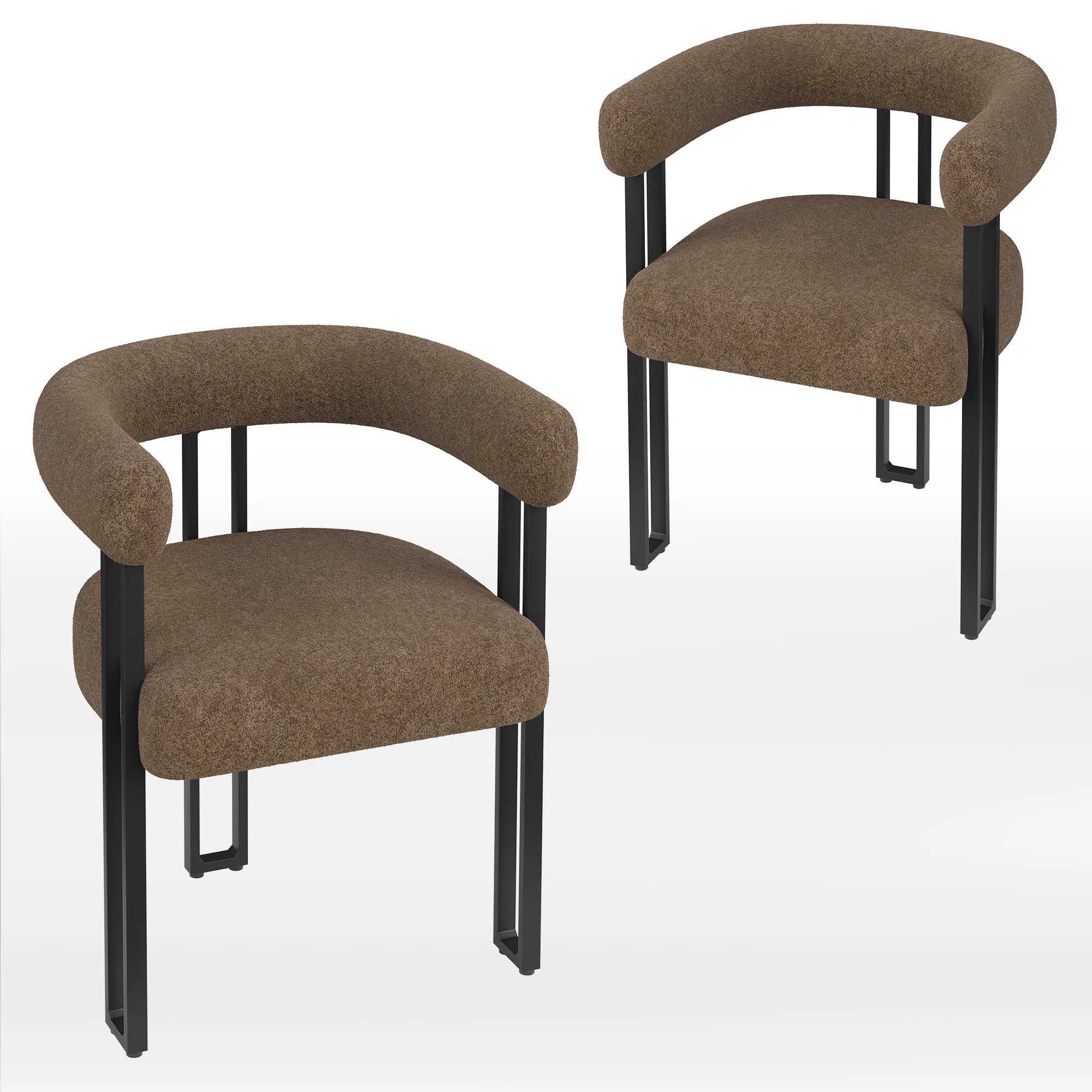 Mahjabi Upholstered Dining  Arm Chairs (Set of 2) | Wayfair North America