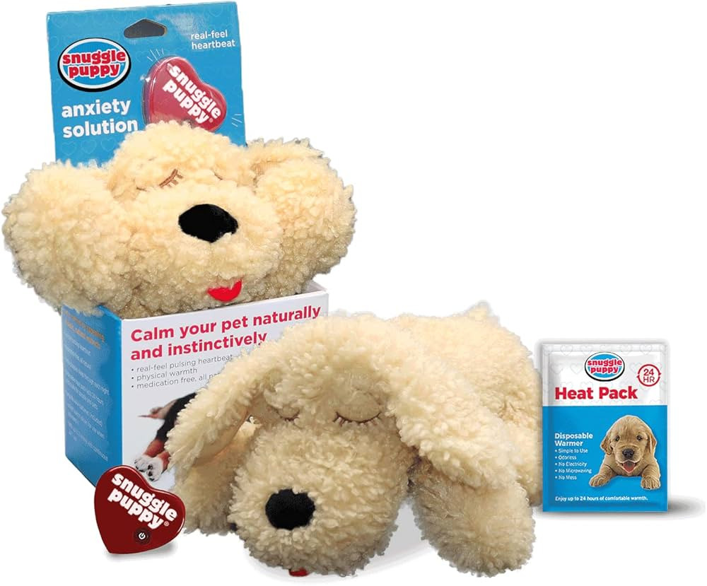 SmartPetLove Snuggle Puppy Heartbeat Stuffed Toy for Dogs - Pet Anxiety Relief and Calming Aid - ... | Amazon (US)