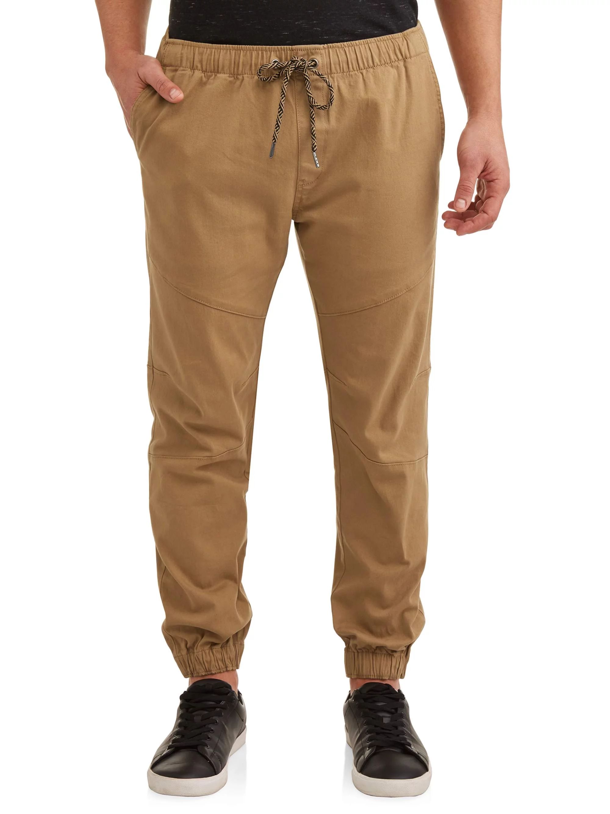 Lazer Men's Pull-On Stretch Twill Jogger Pants, Sizes S-XL, Mens Pants | Walmart (US)