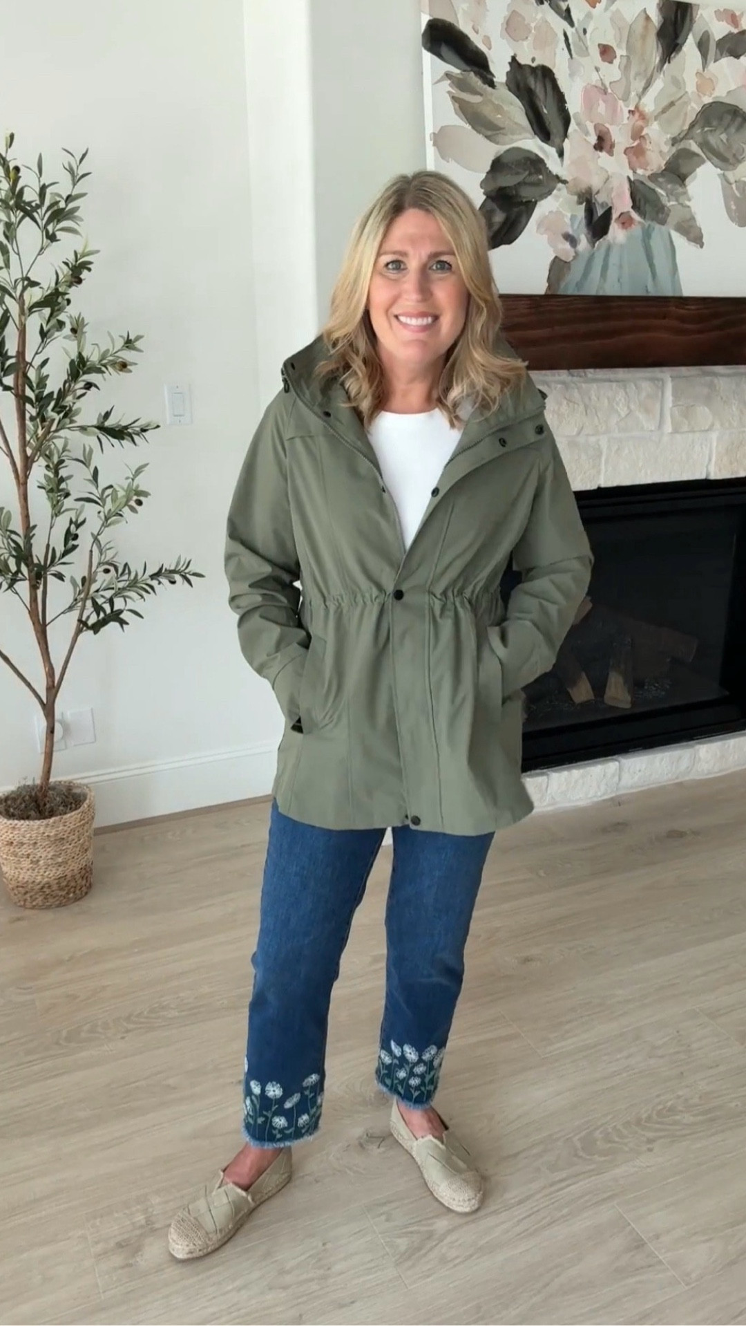 Take a little weather protection wherever you go.☔️ This rain-resistant windbreaker packs into a hidden zippered pouch, beneath the upper back vent – just pull out the pouch and roll the jacket in. The hood can also be zipped into the collar. Zip-and-snap front, inner drawstring that hits at high waist, two slant pockets. Mesh upper lining.
Runs tts! Relaxed fit.

#LTKWatchNow

#LTKStyleTip #LTKShoeCrush #LTKCyberWeek #LTKHoliday

#LTKSaleAlert #LTKOver40 #LTKSeasonal #LTKTravel #LTKPetite #LTKWorkwear #LTKFindsUnder100 #LTKPlusSize #LTKMidsize