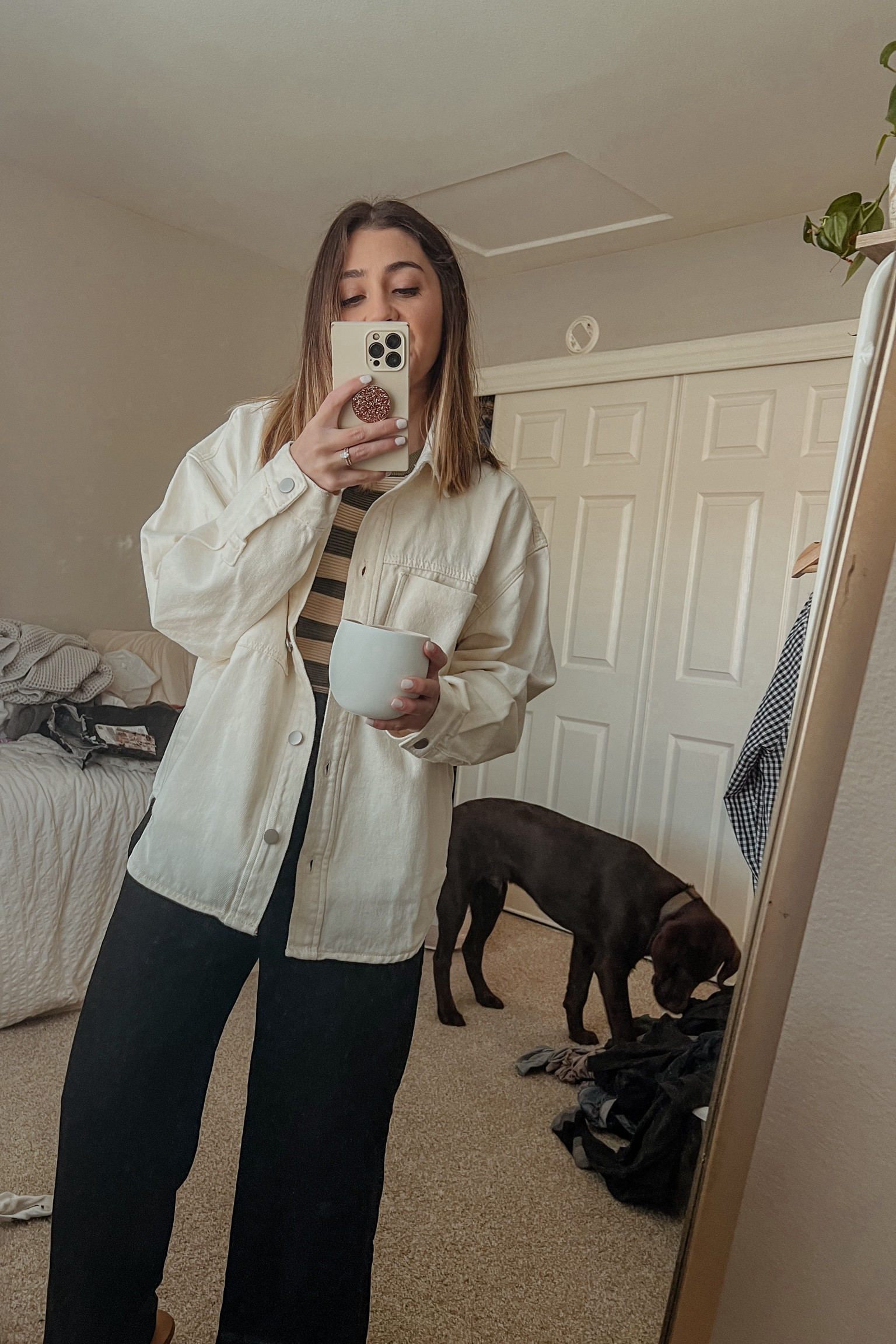 Neutrals with a pop of green🌱🤍

#LTKfindsunder100 #LTKstyletip #LTKworkwear