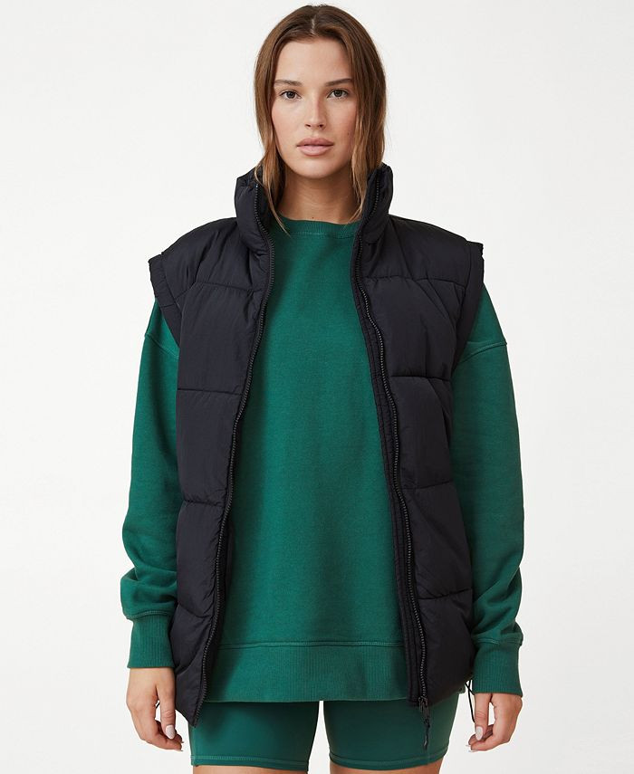 COTTON ON Women's Recycled Mother Puffer Vest Jacket & Reviews - Activewear - Women - Macy's | Macys (US)