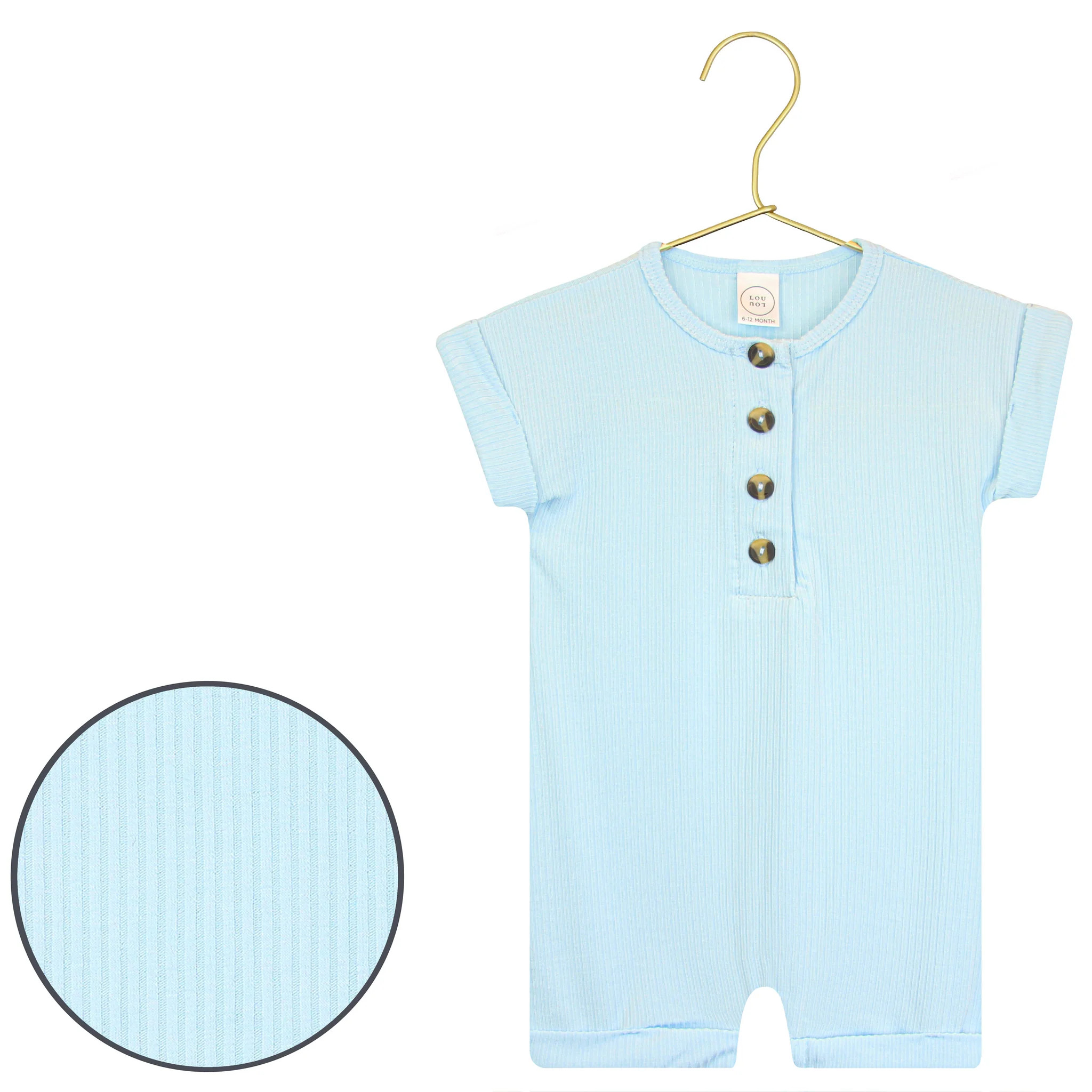 Oliver Ribbed Romper | Lou Lou & Company