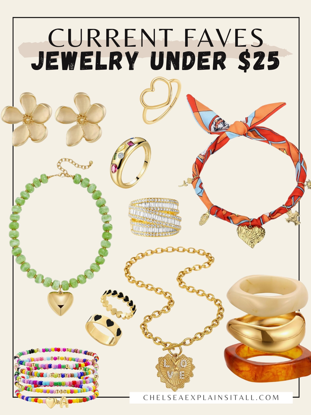 Summer jewelry is the best. Stocking up on the cutest accessories for spring and summer and all under $25!! Love pairing some of the beaded color jewelry with plain maxi dresses for an elevated vacation look. 

Summer accessories, jewelry, funky jewelry, Amazon finds, summer jewelry, spring outfit finds 

#LTKTravel #LTKSaleAlert #LTKootd