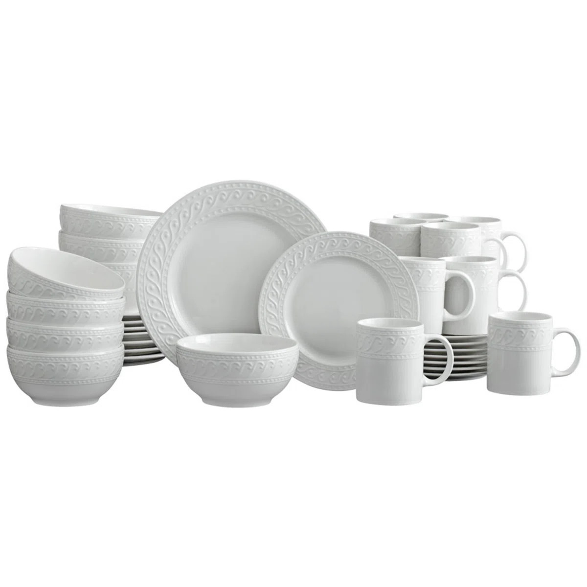 Pfaltzgraff Sylvia 32-Piece Porcelain Dinnerware Set, Service for 8 | Wayfair North America