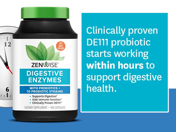 Zenwise Probiotic Digestive Multi Enzymes, Probiotics for Digestive Health, Bloating Relief for Wome | Amazon (US)