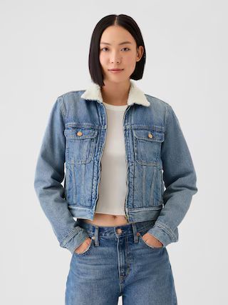 Sherpa-Lined Denim Jacket | Gap (US)