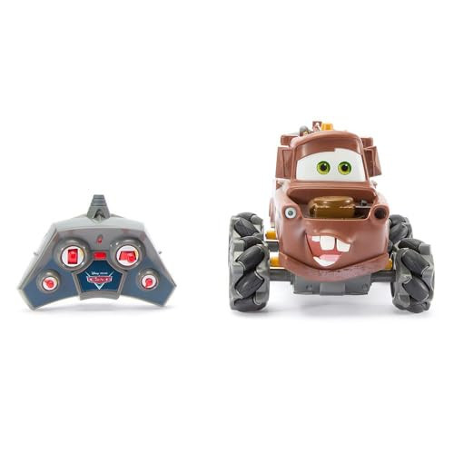 Disney Store Official Tow Mater Light-Up Remote Control Car - Lightning McQueen RC Car with Monster Truck Wheels, 2.4GHz Radio Controlled RC Toy with 360° Spin & Light-Up Smoke Effect | Amazon (US)