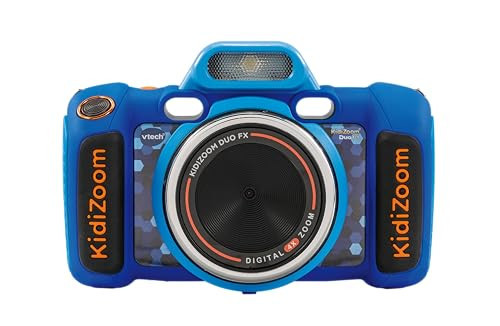 VTech KidiZoom Duo FX, Kids Camera with Colour Screen, 8MP, Photos, Selfies & Videos, AR Filters, 20 games, 75 photo & video effects, filters & frames, for Infants aged 3, 4, 5, 6, 7 + years, Blue | Amazon (UK)