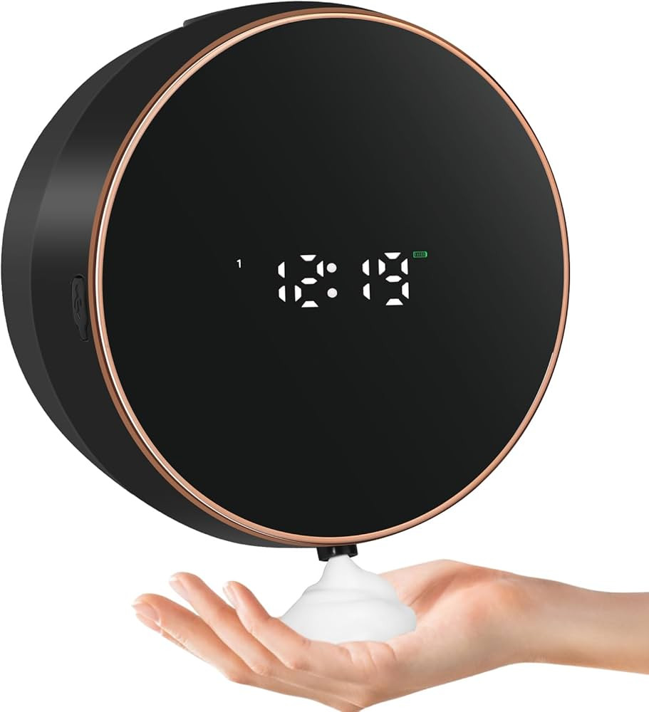 Automatic Soap Dispenser Foam Bathroom: Wall Mount Rechargeable Touchless Adjustable Auto Smart E... | Amazon (US)