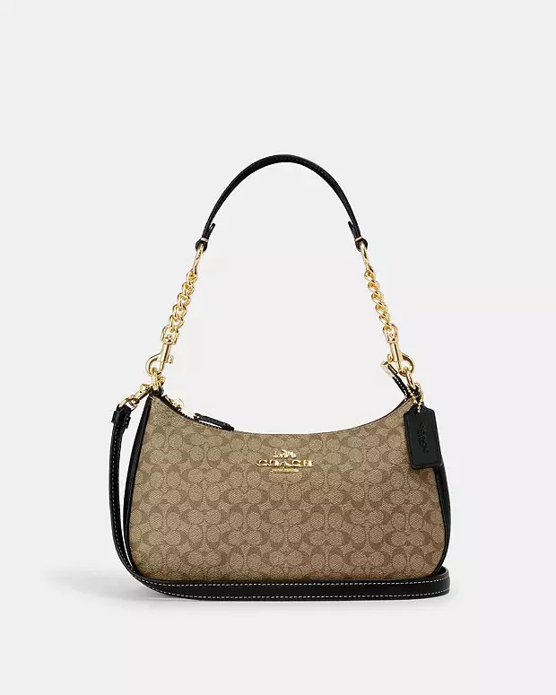 Teri Shoulder Bag In Signature Canvas | Coach Outlet US