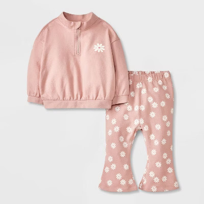Baby Girls' French Terry Top & Bottom Set - Cat & Jack™ | Target