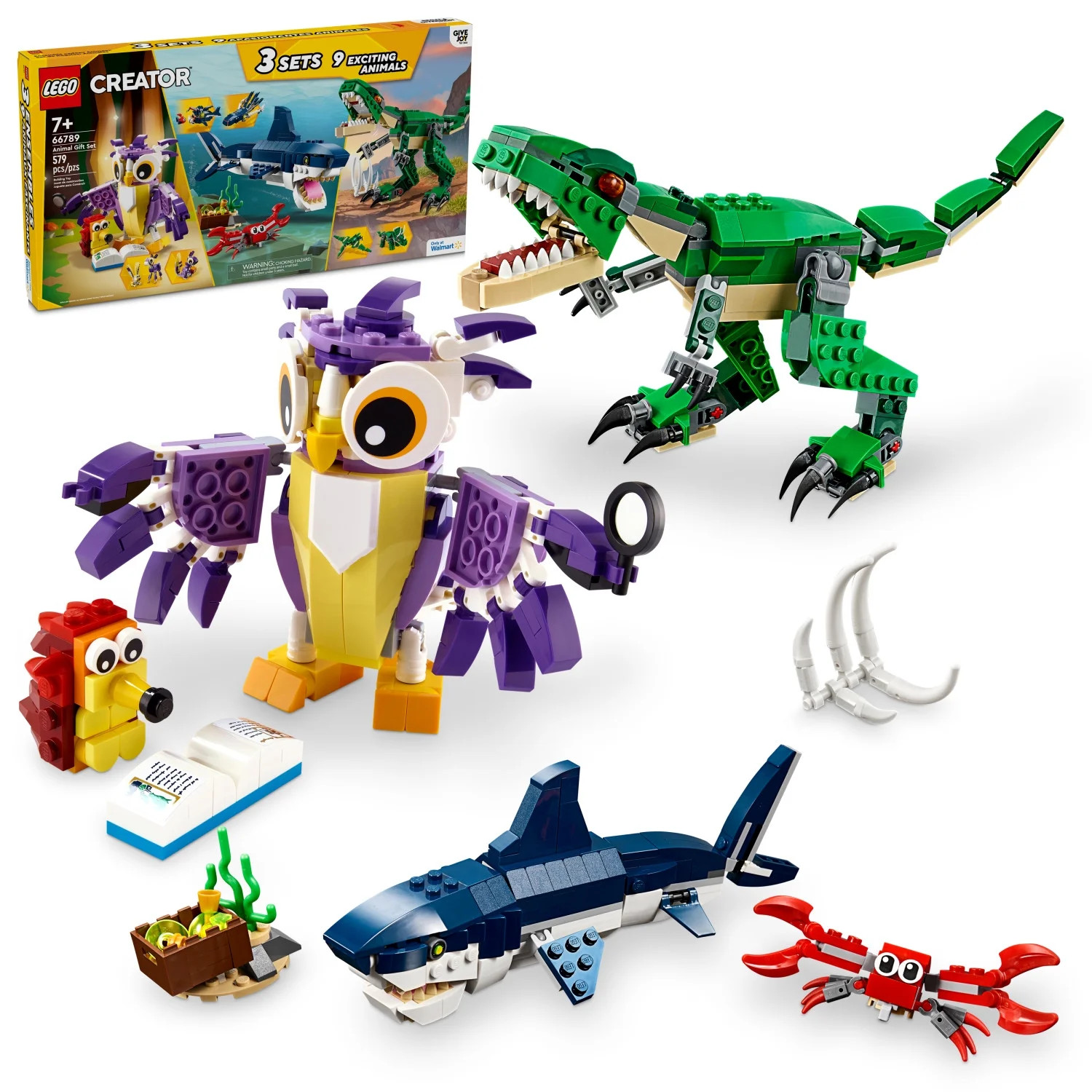 LEGO Creator Animal Gift Set, Build and Rebuild 9 Exciting Animal Toys in 1 Box, Gift for Nature ... | Walmart (US)