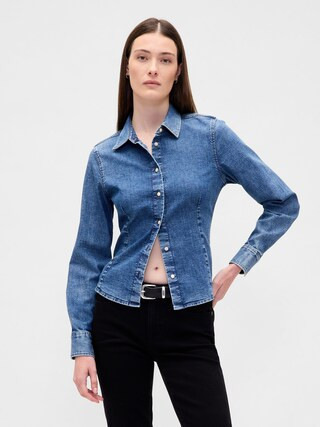 Denim Fitted Shirt | Gap (CA)